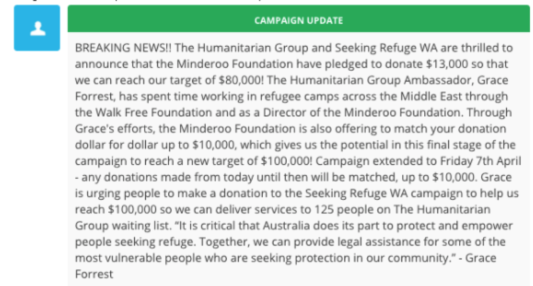 The Humanitarian Group - Crowdfunding